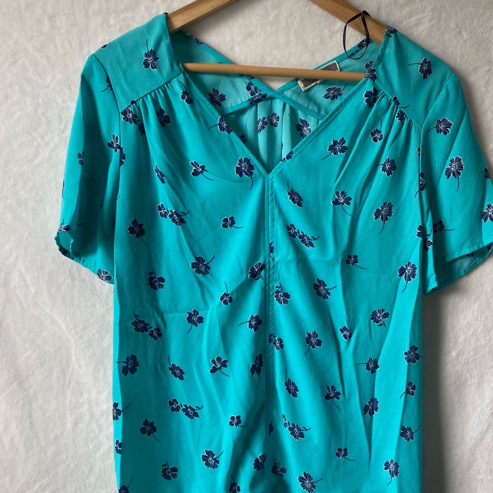 Pleione Blue Blouse